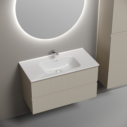 Тумба под раковину Sancos SNOB R SNR90CE 89х44,5х50 настенная - фото 4